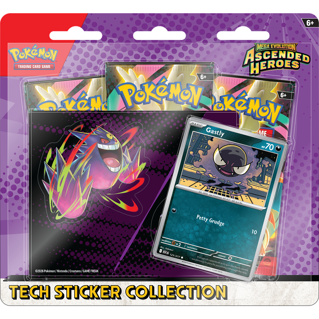 Ascended Heroes - Gastly Tech Sticker Collection Inglés 1