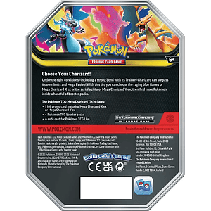 Mega Charizard Tin Inglés