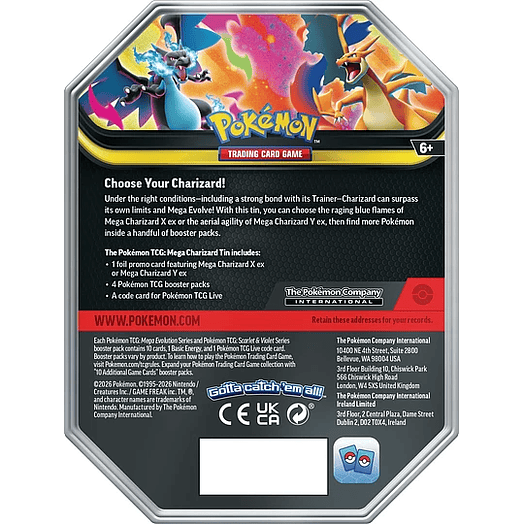 Mega Charizard Tin Inglés 2