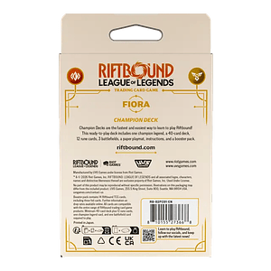 Riftbound League of Legends TCG - Spiritforged Champion Deck: Fiora