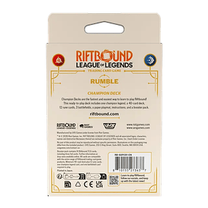 Riftbound League of Legends TCG - Spiritforged Champion Deck: Rumble