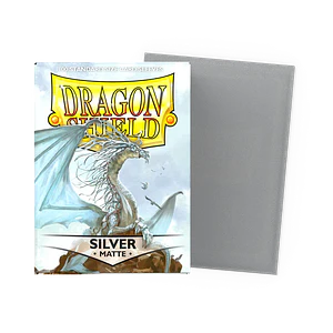 Matte Silver (x100) Dragon Shield