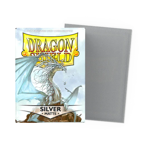 Matte Silver (x100) Dragon Shield 1