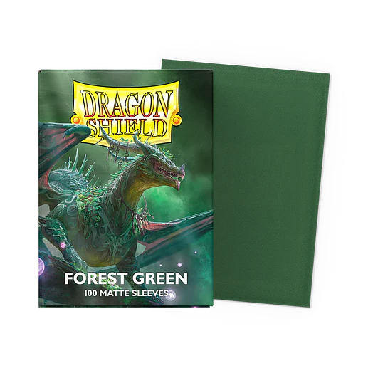 Matte Forest Green (x100) Dragon Shield 1