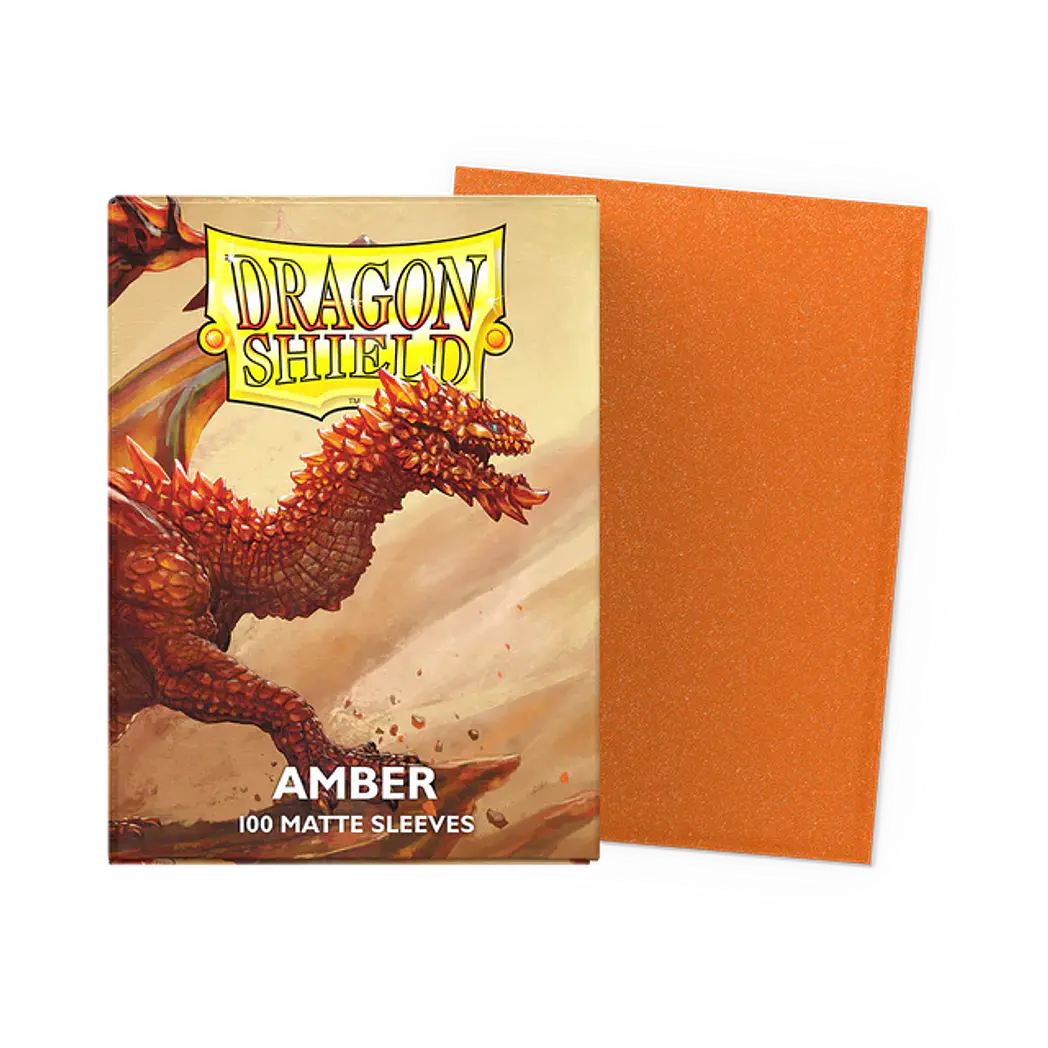 Matte Amber (x100) Dragon Shield 1