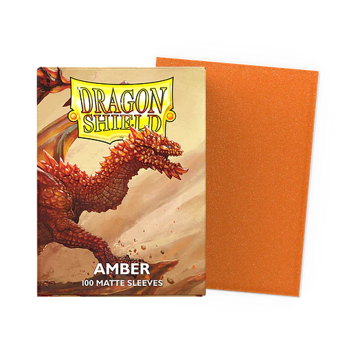 Matte Amber (x100) Dragon Shield 1