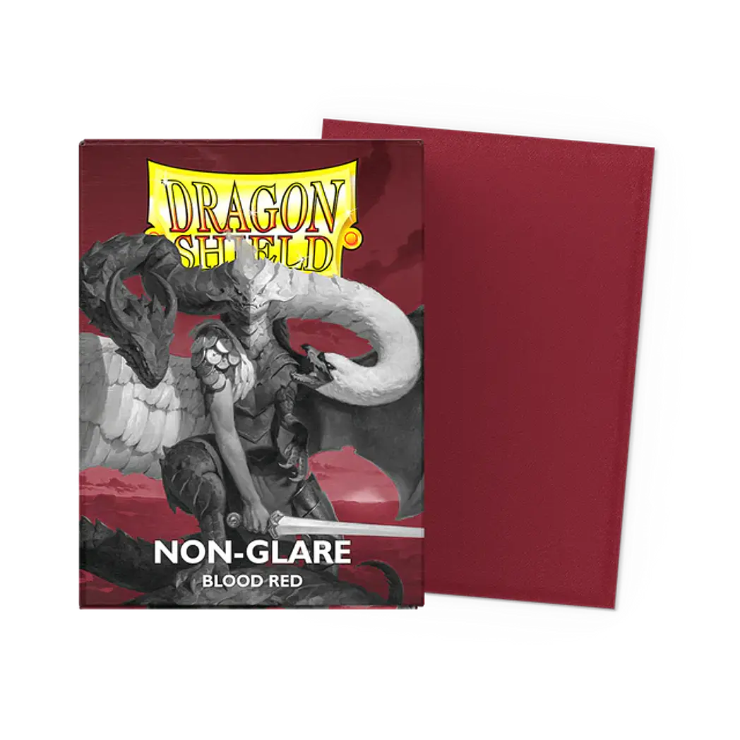 Non-Glare Matte Blood Red (x100) Dragon Shield 1