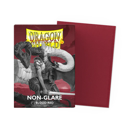 Non-Glare Matte Blood Red (x100) Dragon Shield 1
