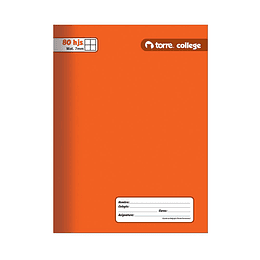 Cuaderno College Liso 7mm 80h