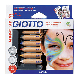 Lápiz pinta carita Giotto Make Up x 6 Colores Classic