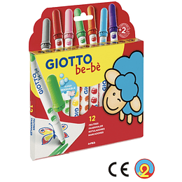 Marcadores Giotto Bebé x 12 Colores