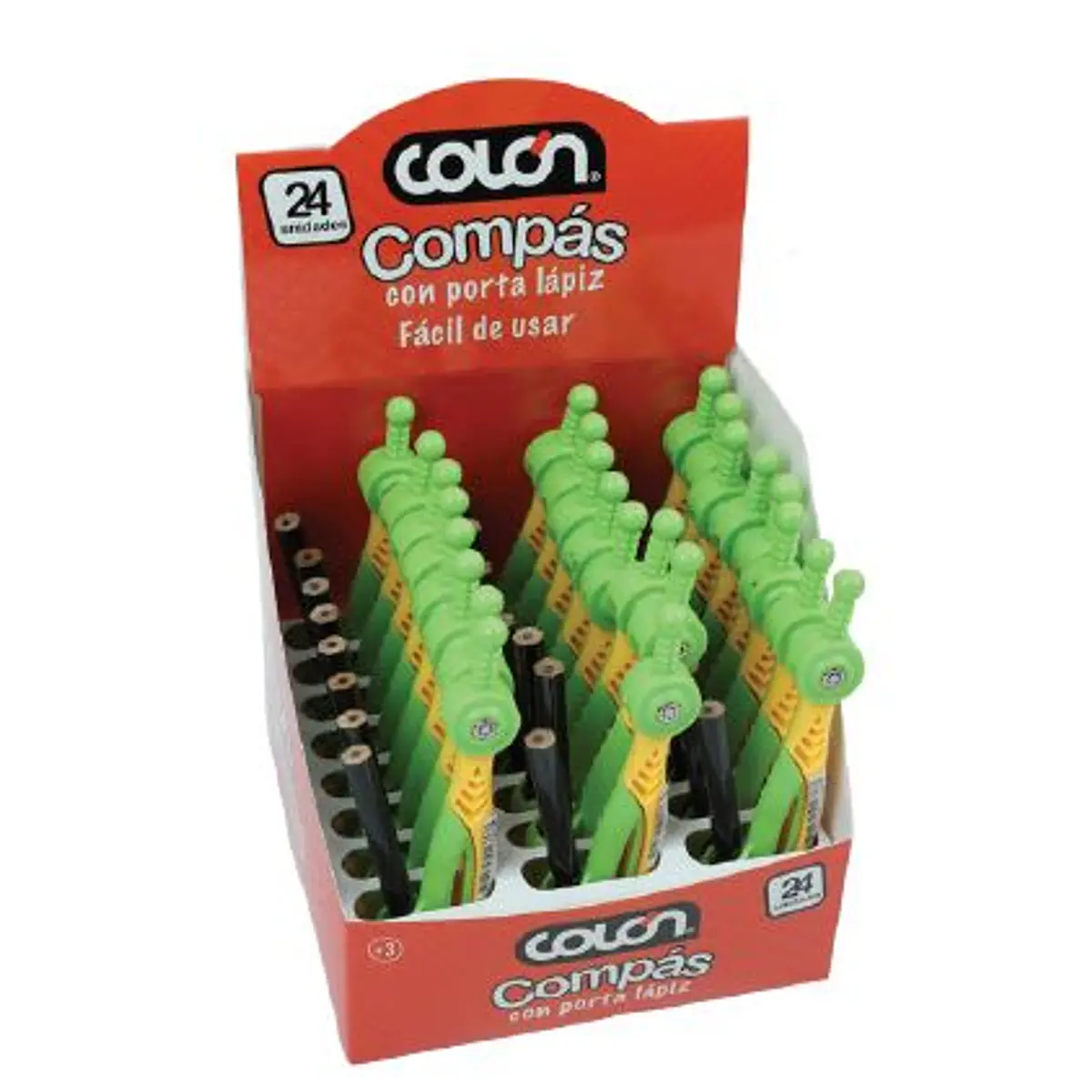 COMPÁS CON PORTALÁPIZ COLON