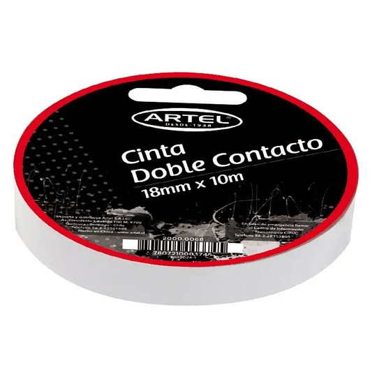 Cinta Doble Contacto 18mmx10mts. Artel