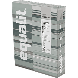 Resma de Papel de Fotocopia Multiproposito Equalit Carta 500 Hojas