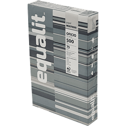 Resma de Papel de Fotocopia Multiproposito Equalit Oficio 500 Hojas