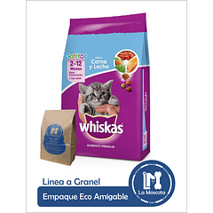 Eco - Whiskas Gatitos Carne y Leche 3 Kg