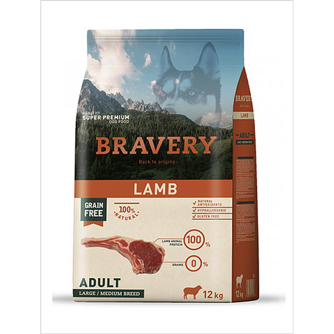 Bravery Cordero Adulto 12 Kg 1