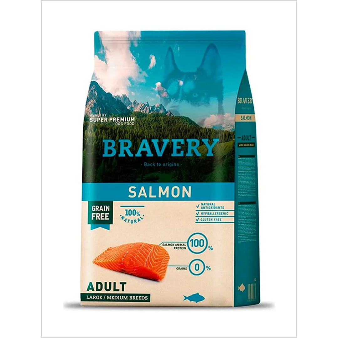 Bravery Salmon Adulto 12 Kg 1