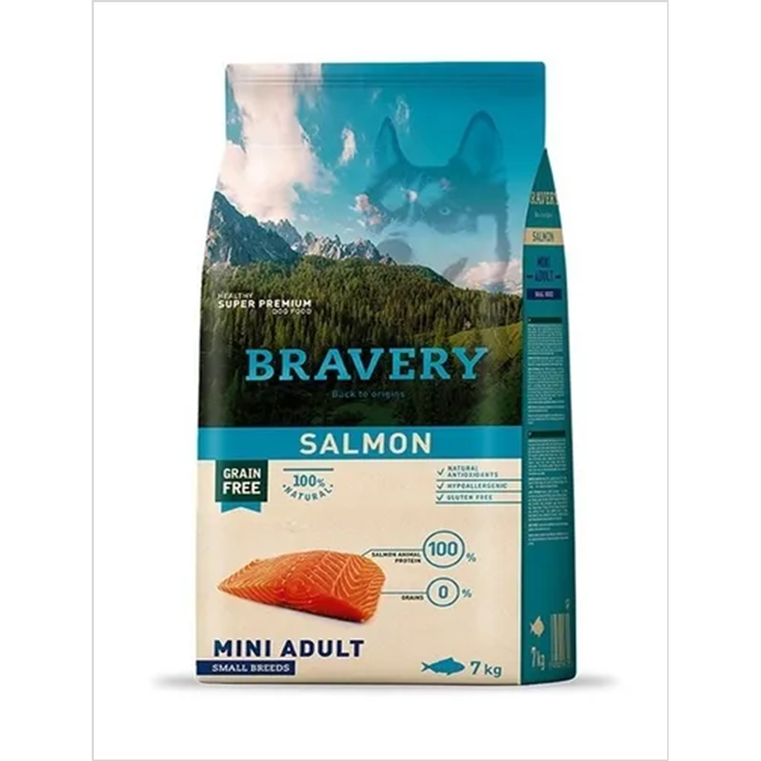 Bravery Salmon Mini Adulto 7 Kg 1