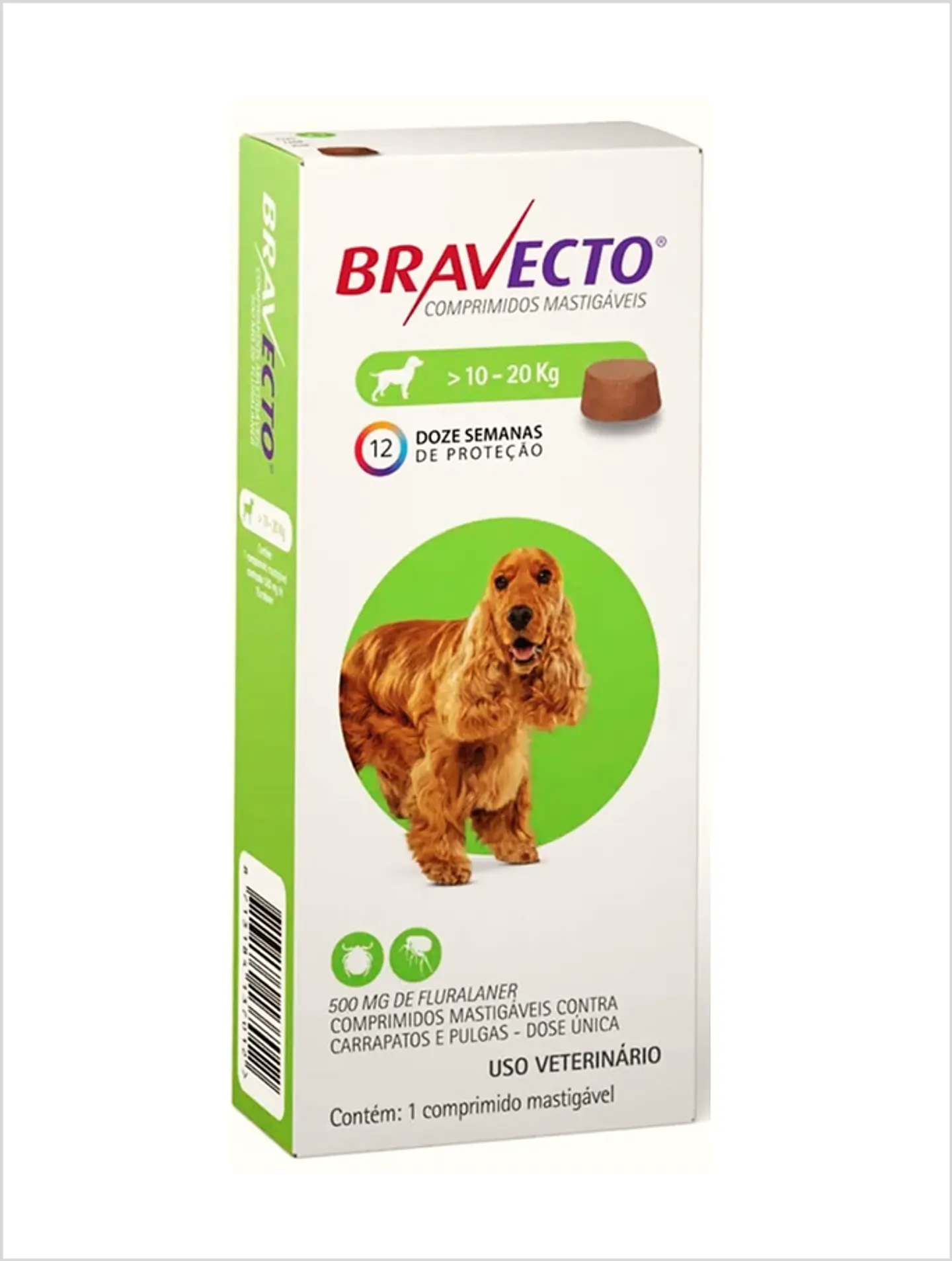Bravecto 500 mg - 10 a 20 Kg 1