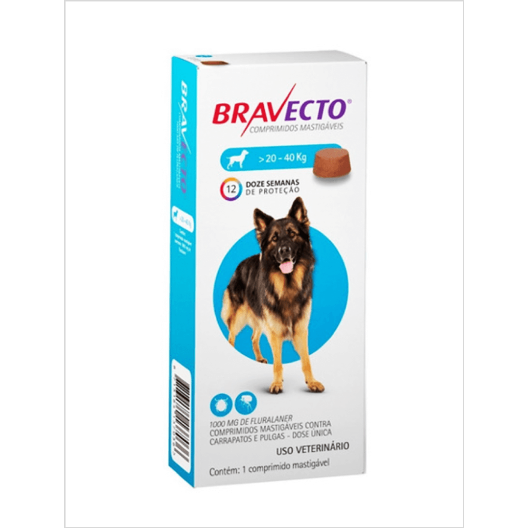 Bravecto 1000 mg 20 - 40 Kg 1