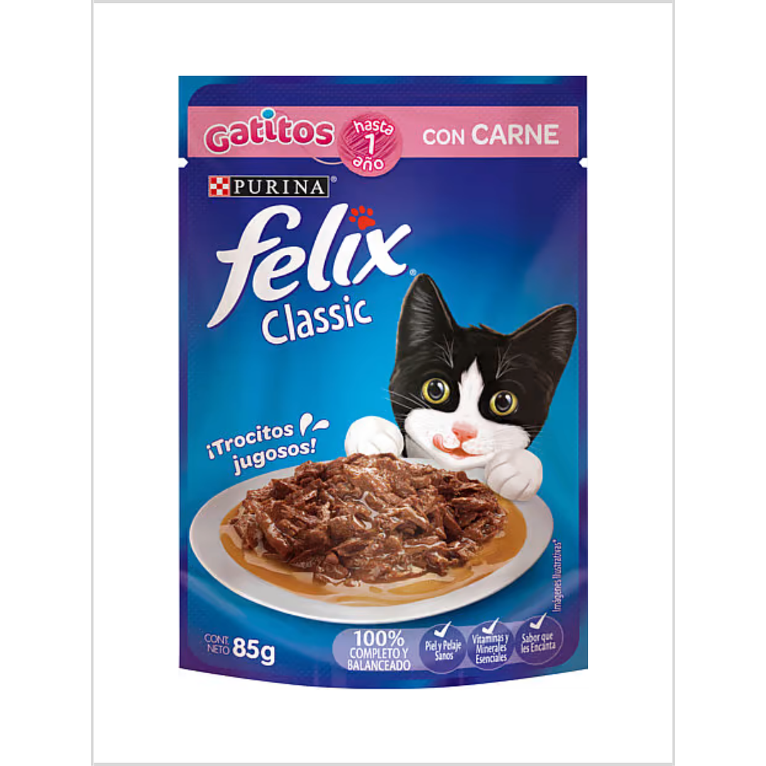 Felix Sachet Gatito Carne 85 g 1