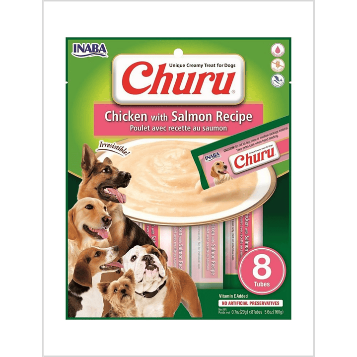 Churu Perro Pollo con Salmon 8 un 1