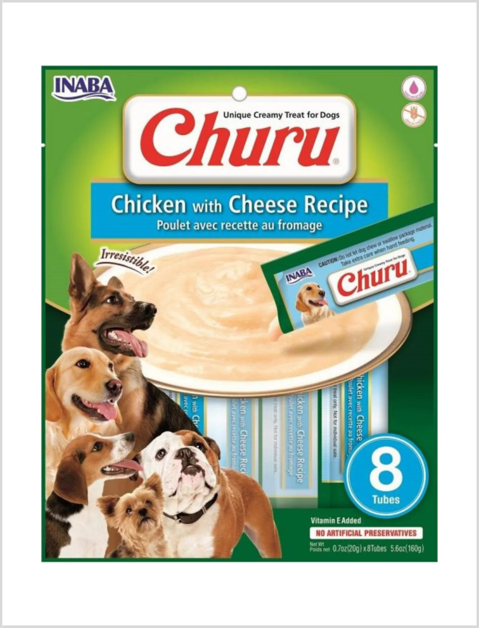 Churu Perro Pollo con Queso 8 un