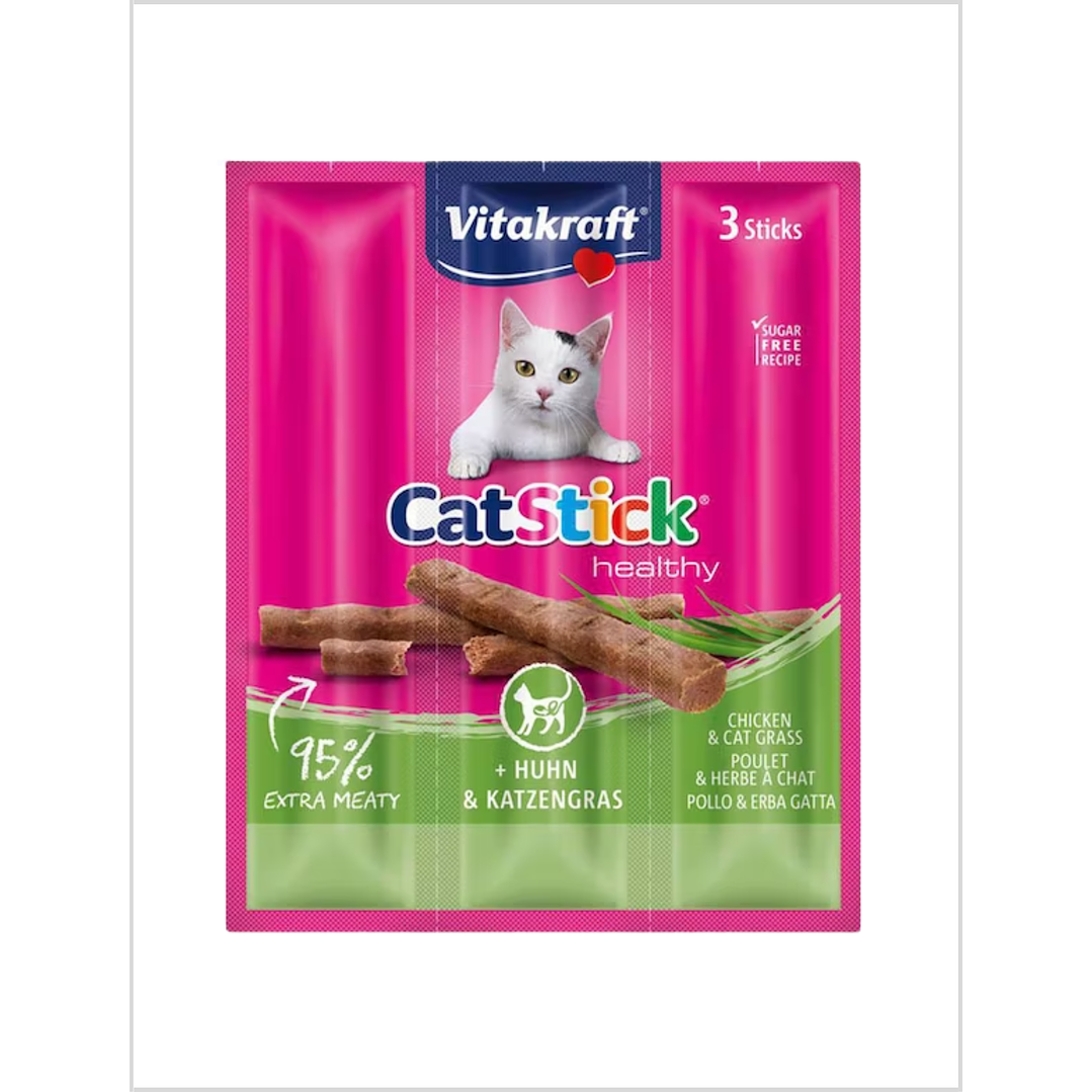 Vitakraft Cat Stick Pollo y Hierba Gatera 18 g 1
