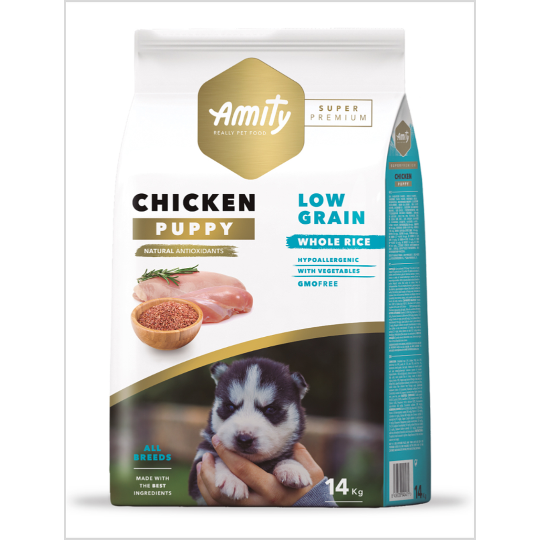 Amity Low Grain Chicken Puppy 14 Kg 1