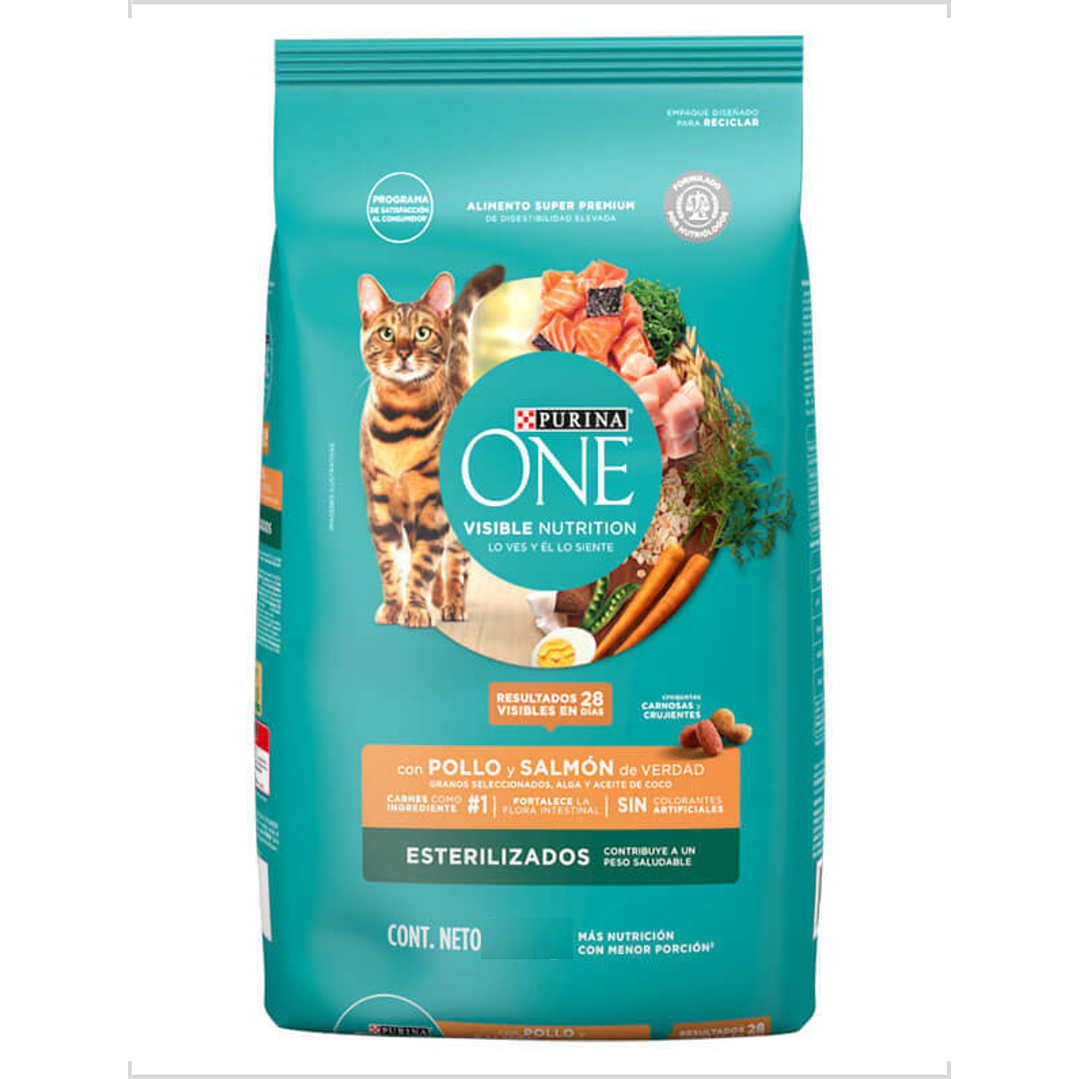 Purina One Gato Esterilizado Salmon 6 Kg 1