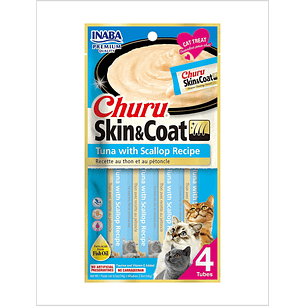 Inaba Churu Skin & Coat Atun Con Ostion Gato 56 g