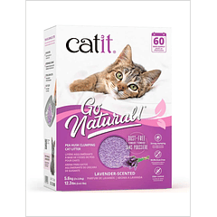 Arena Sanitaria Aglutinante Biodegradable Para Gatos Catit Go Natural Aroma Lavanda 5,6 Kg