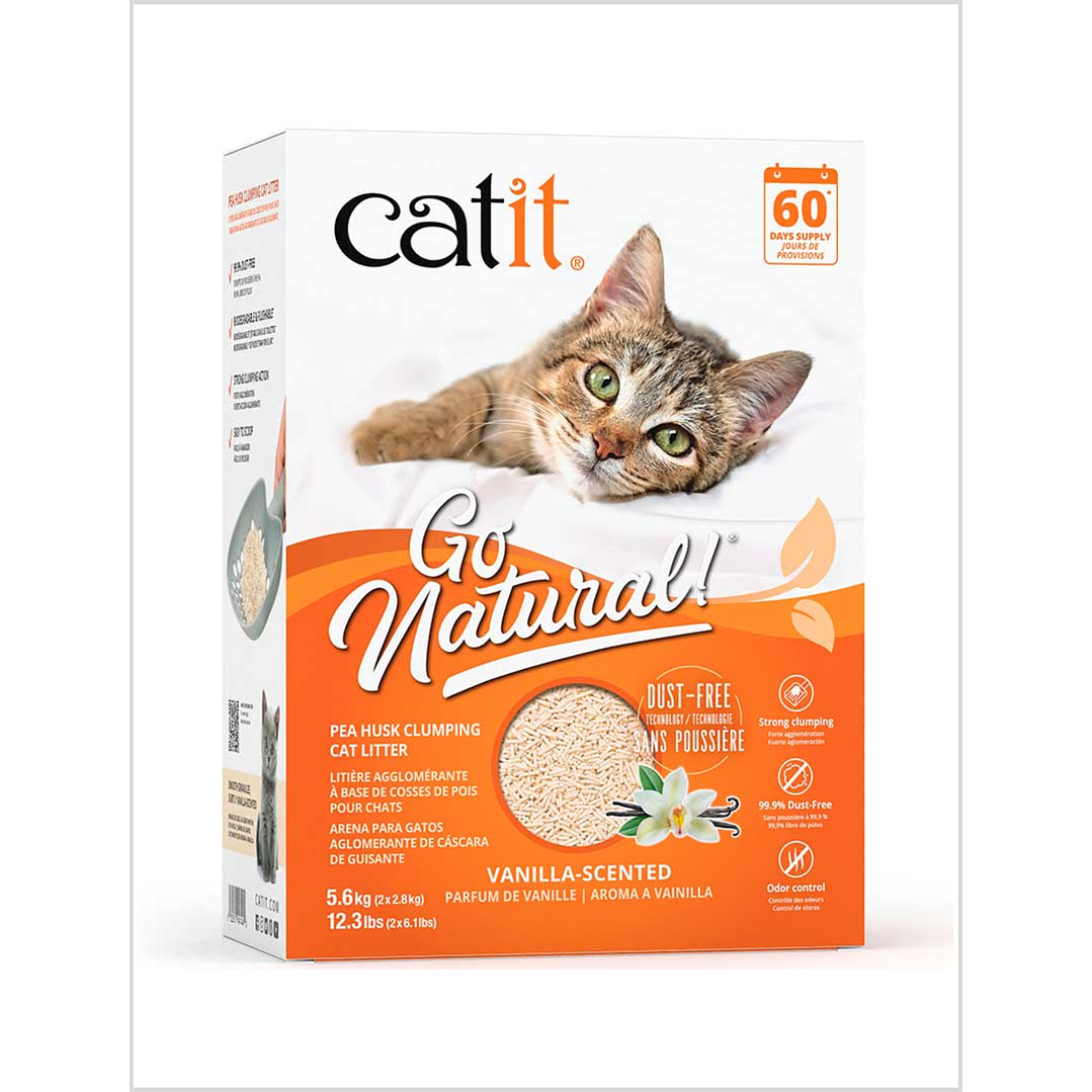 Arena Sanitaria Aglutinante Biodegradable Para Gatos Catit Go Natural Aroma Vainilla 5,6 Kg 1