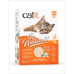 Arena Sanitaria Aglutinante Biodegradable Para Gatos Catit Go Natural Aroma Vainilla 5,6 Kg