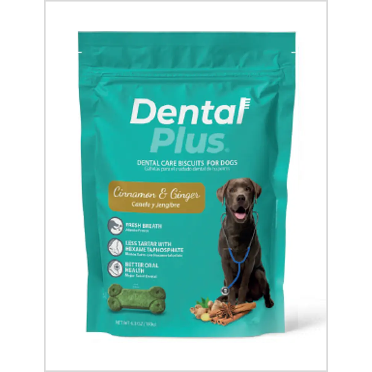 Dental Plus Galletas Canela Jengibre 180 g