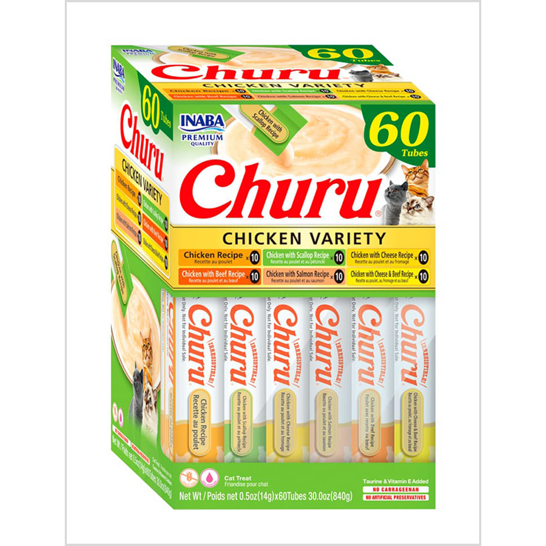 Churu Gato Variedades Pollo 60 un 1