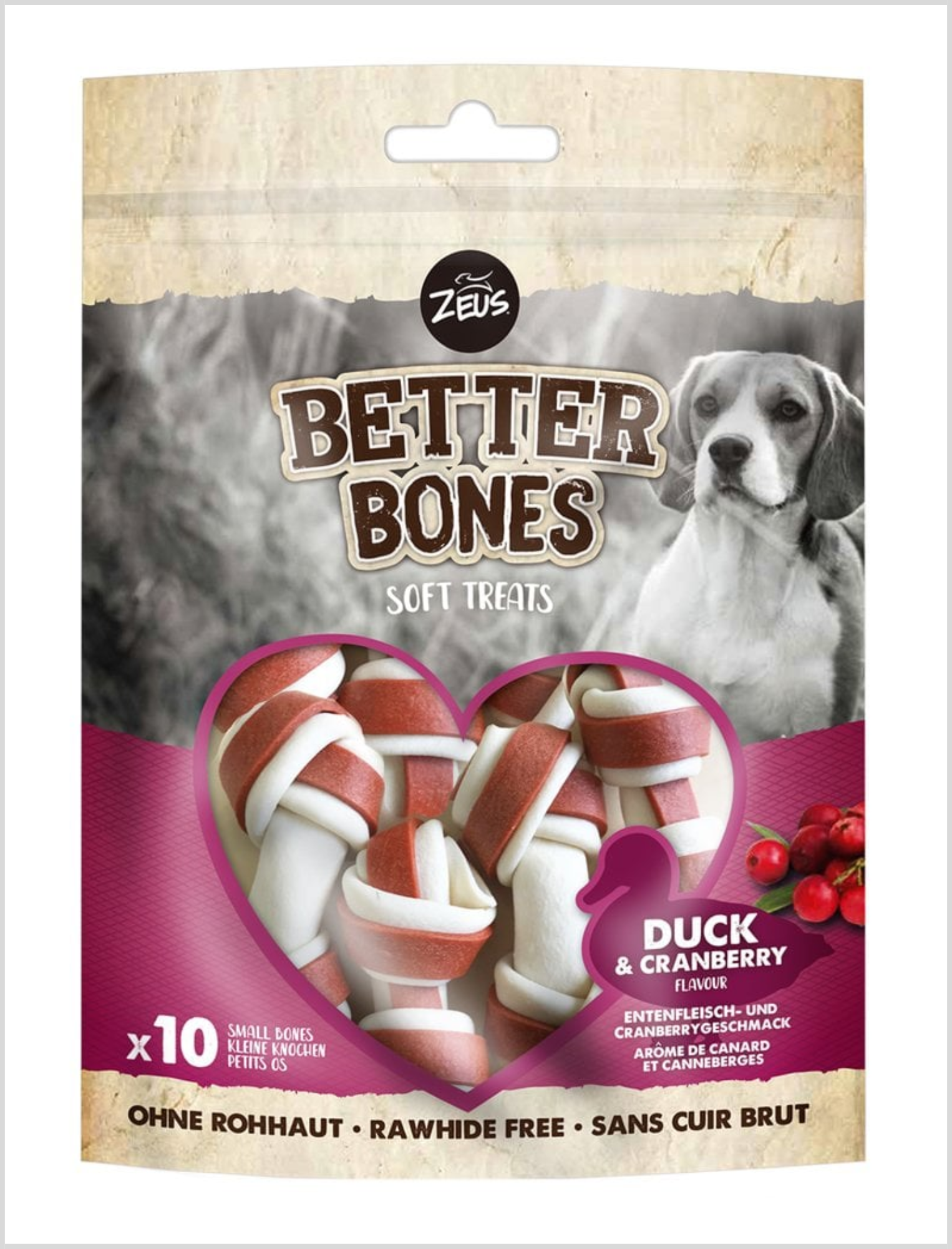 Zeus Better Bones Huesitos Pato 219 g / Proximo a vencer 01/06