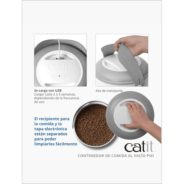 Catit Pixi Contenedor Al Vacio Smart 1 un 3