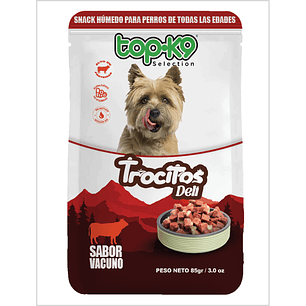 Topk9 Trocitos Deli Vacuno 85 g