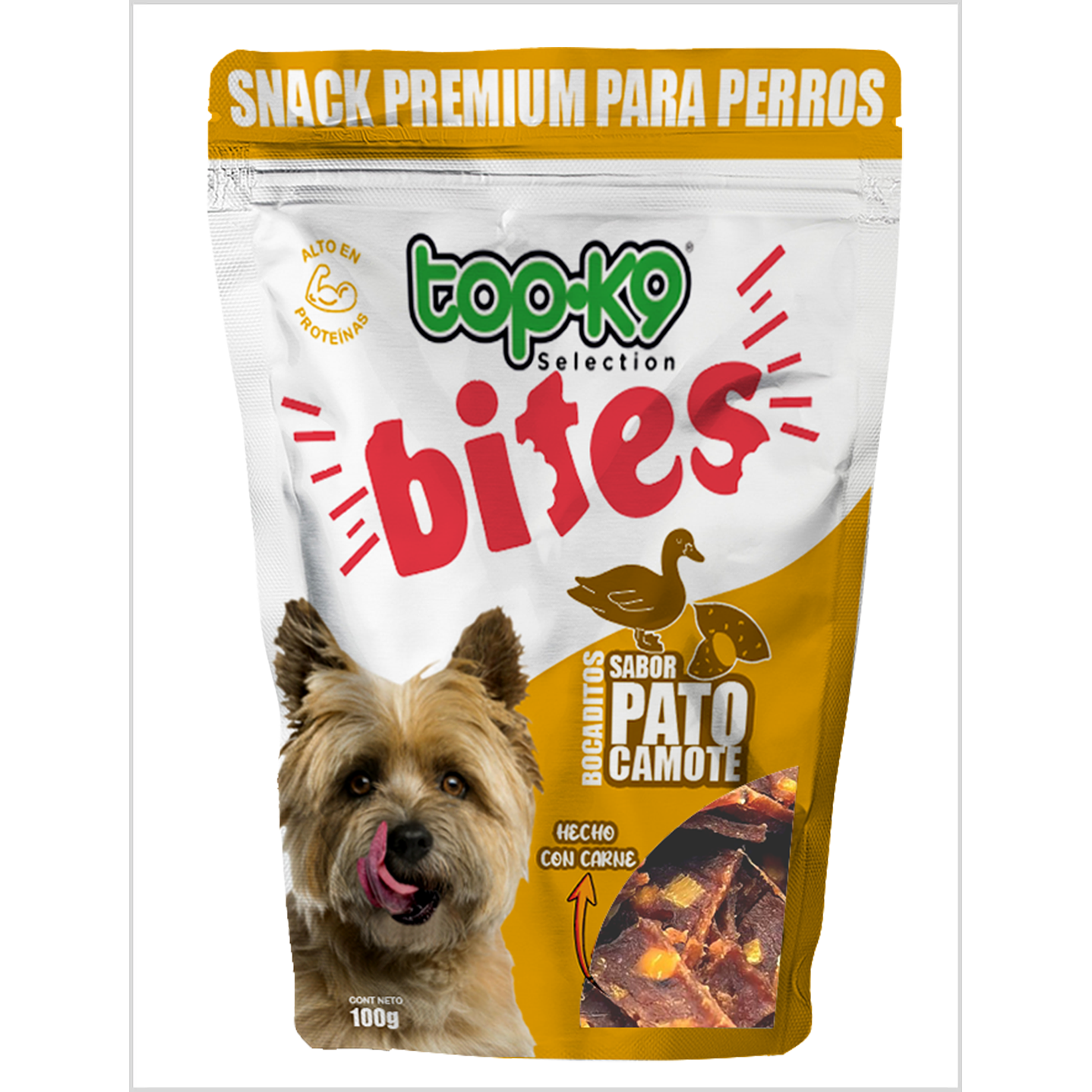 Topk9 Bite Bocadito Pato Camote 100 g