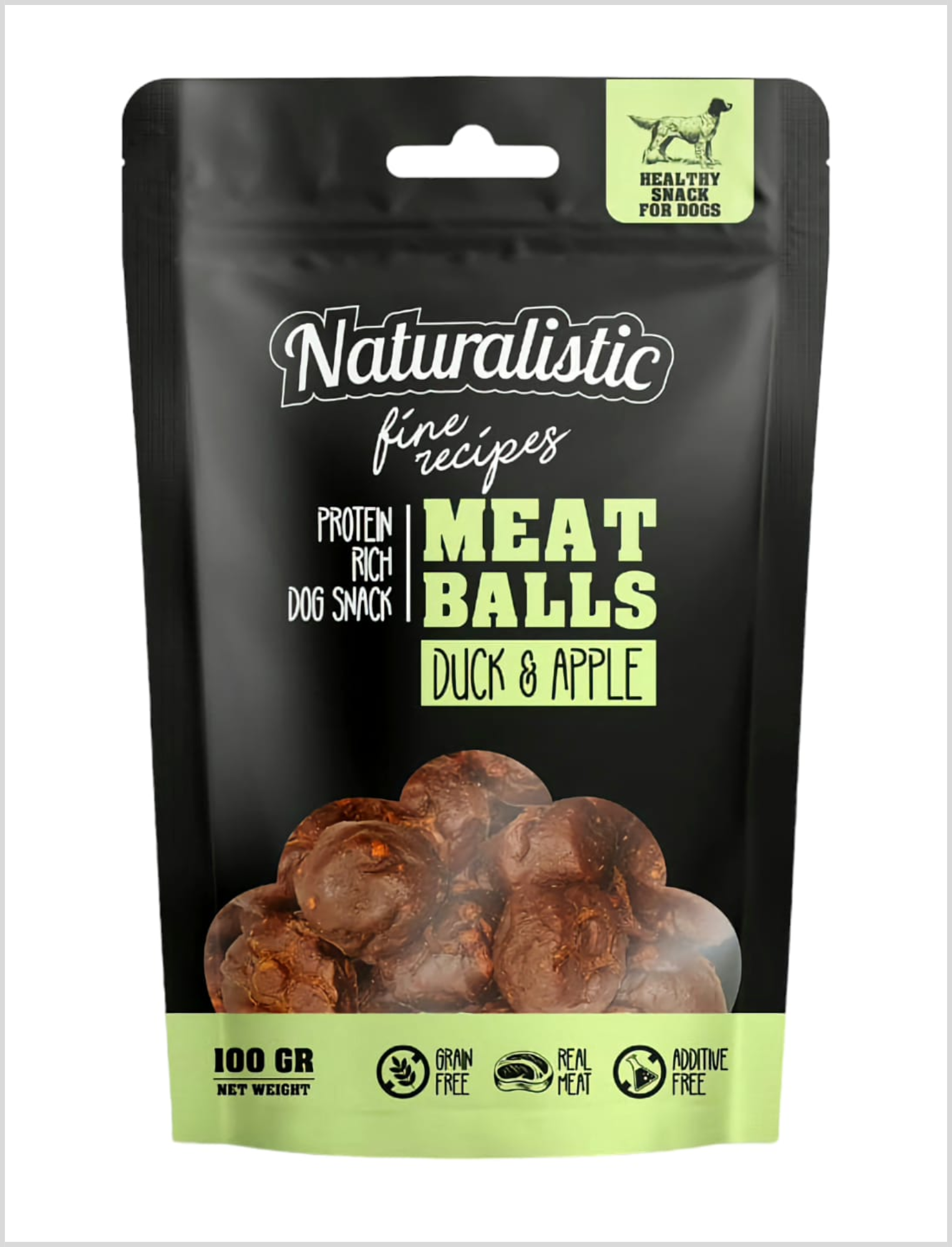 Naturalistic Fine Recipe MeatBalls Duck Apple 100 g