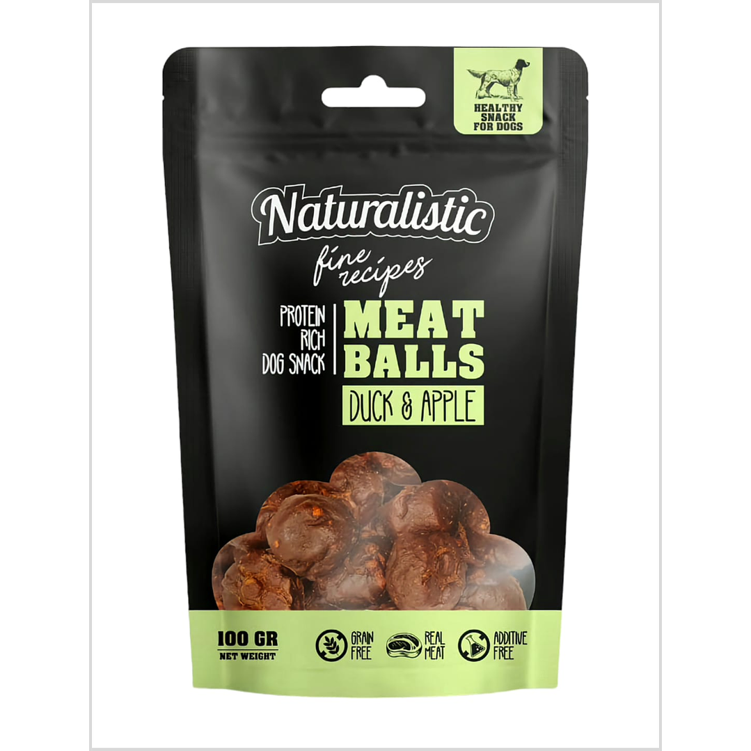 Naturalistic Fine Recipe MeatBalls Duck Apple 100 g 1