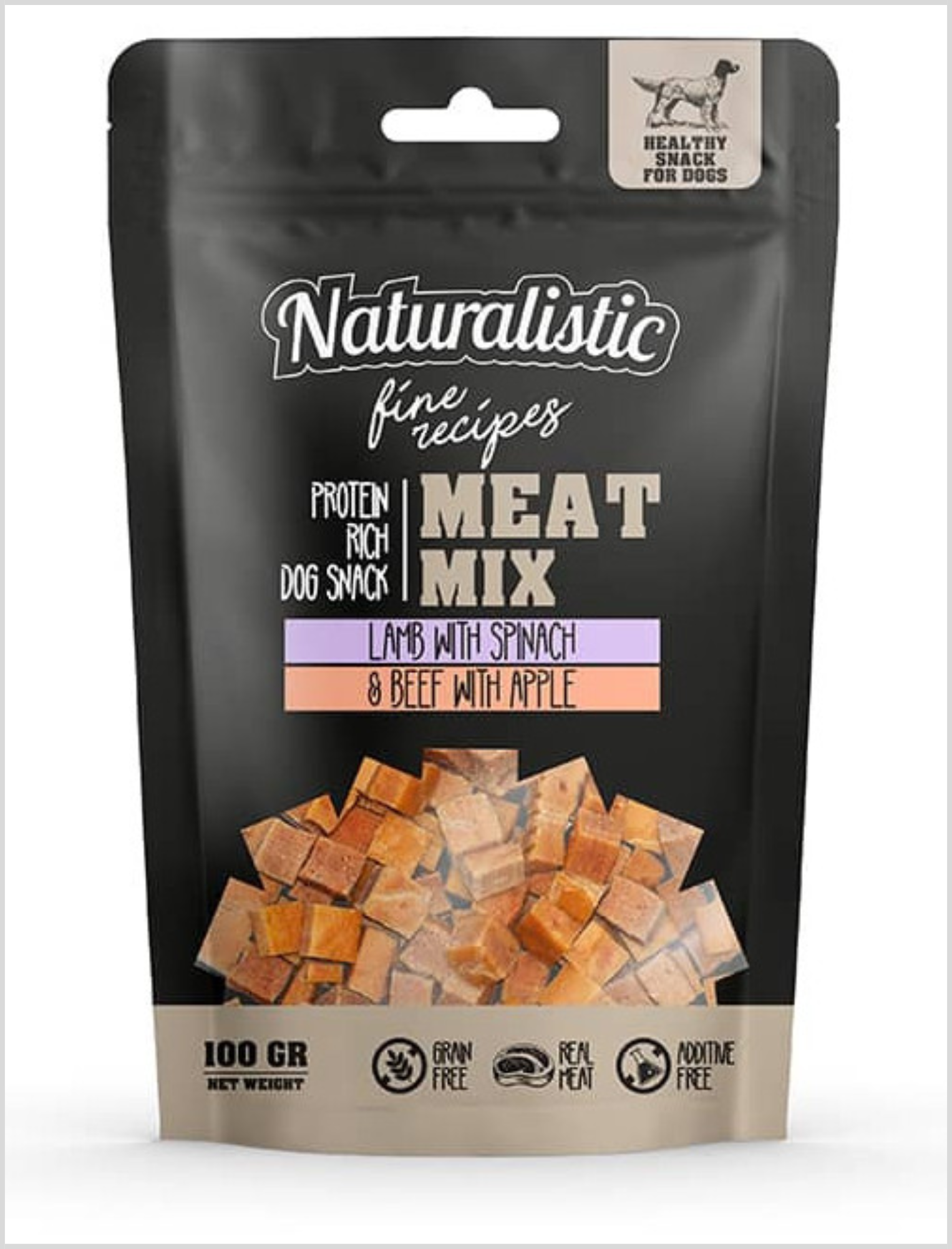Naturalistic Fine Recipe MeatMix Lamb Spinach - Beef Apple 100 g