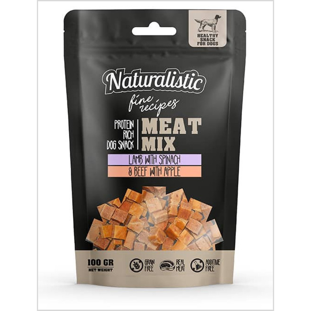Naturalistic Fine Recipe MeatMix Lamb Spinach - Beef Apple 100 g 1