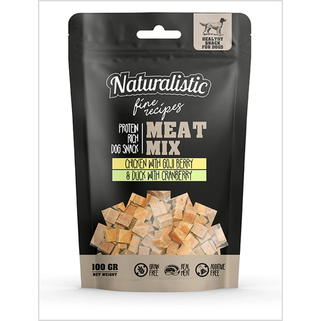Naturalistic Fine Recipe MeatMix Chicken Goji - Duck Cranberry 100 g 1