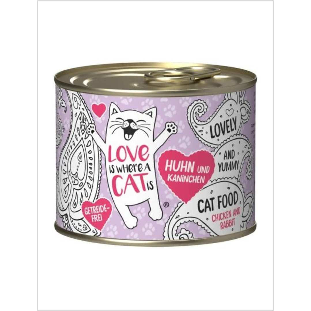 Love is Where a Cat is Chicken & Rabbit 200 G 1