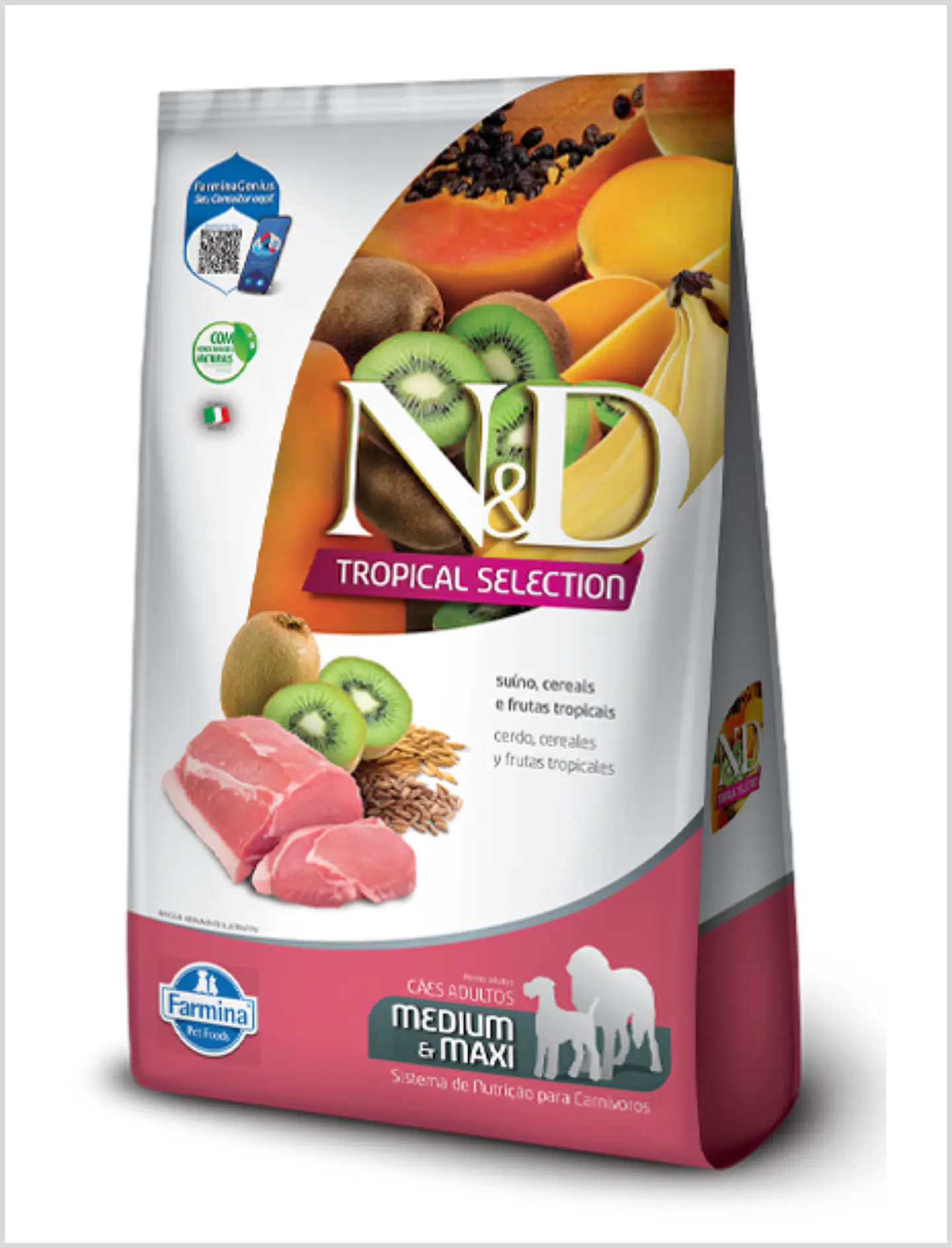 N&D Tropical Canine Adult Medium & Maxi Cerdo 1