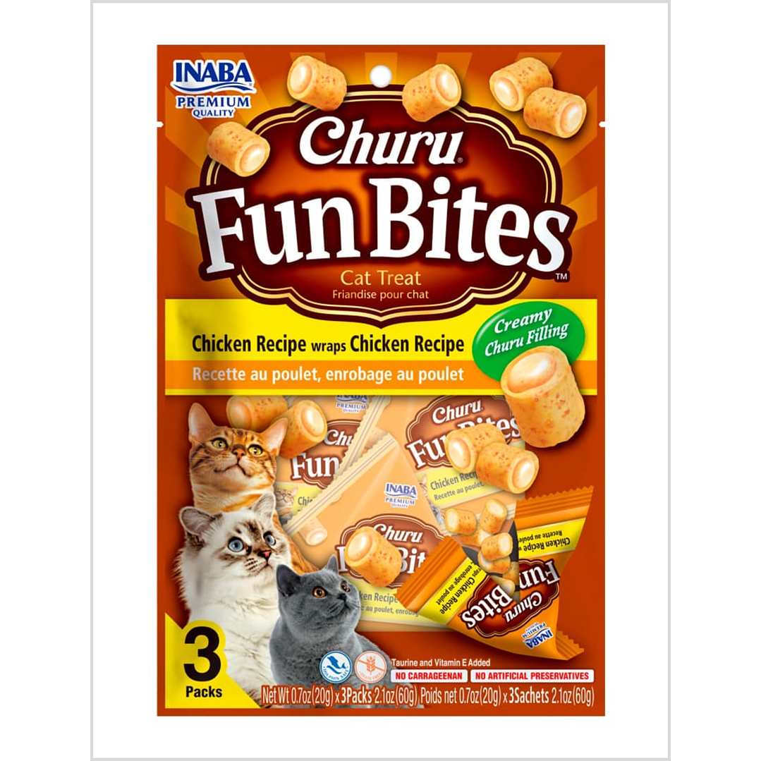Inaba Churu Fun Bites Gato Pollo 60 g 1