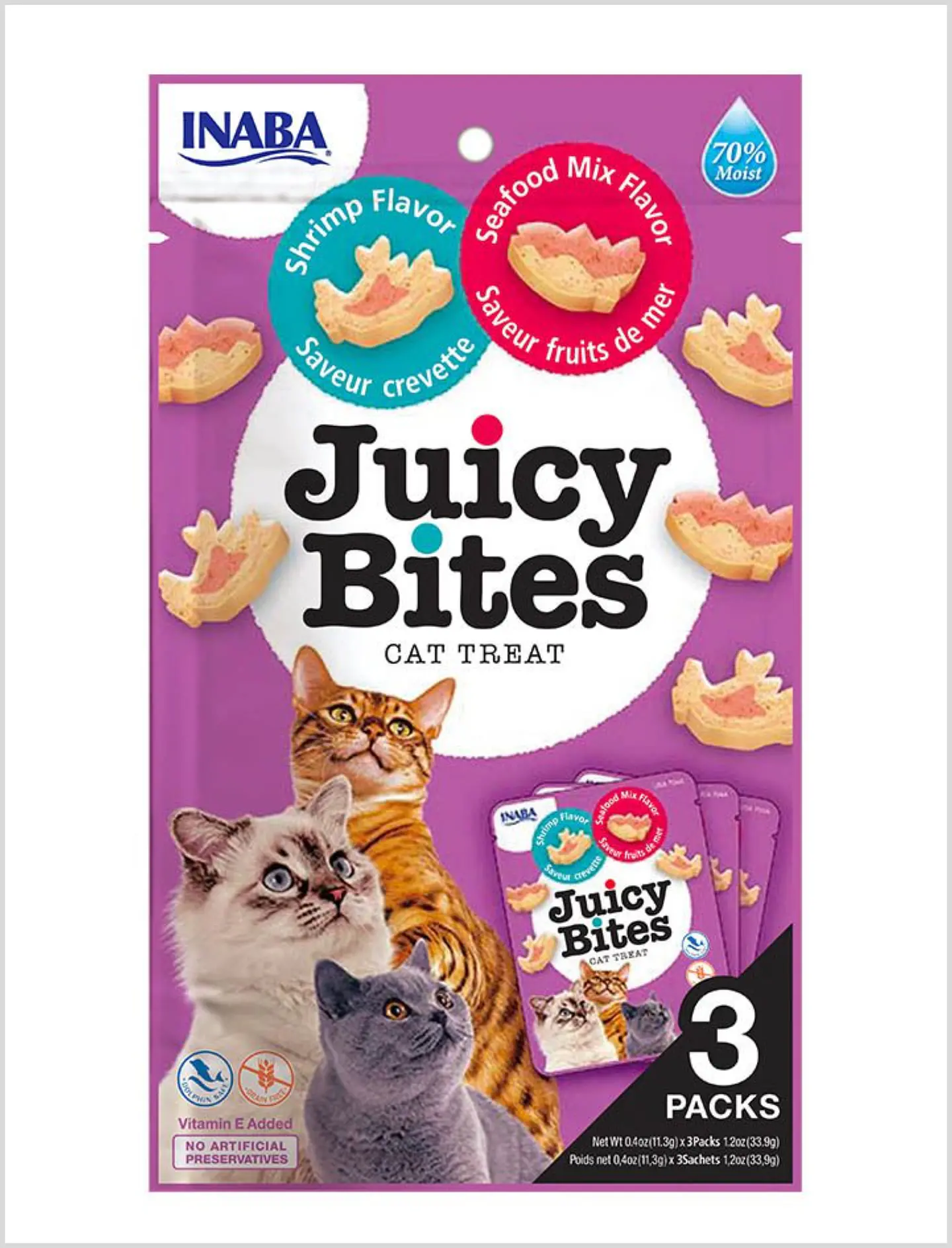 Inaba Juicy Bites Cat Shrimp Seafood 33,9 g 1